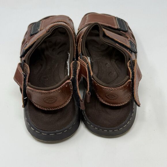 Earth Highlander Sandals Mens 12 Brown Leather Chunky Fisherman Comfort Y2K main image 5